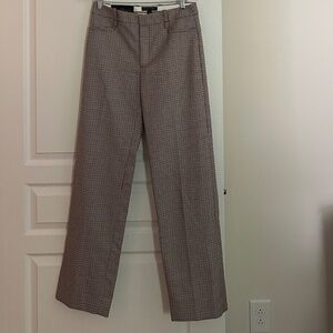 NWT Banana Republic Wool Pants Micro Houndstooth Size 4